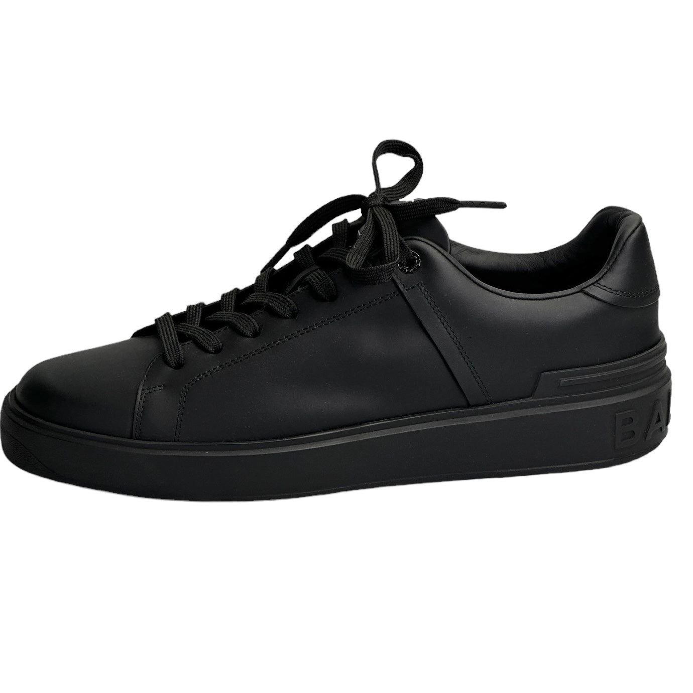 BALMAIN PARIS Leather Sneaker Black