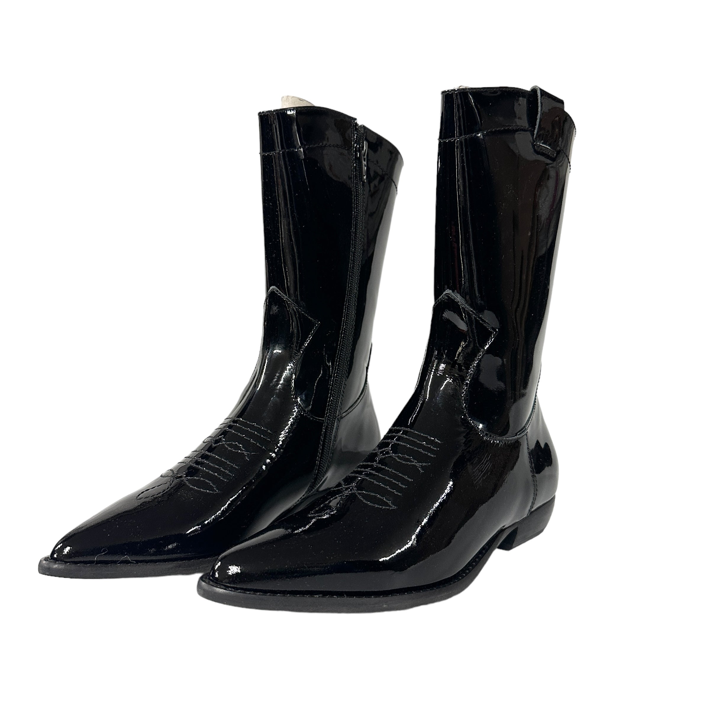 E8 BY MIISTA Patent leather boots / Black