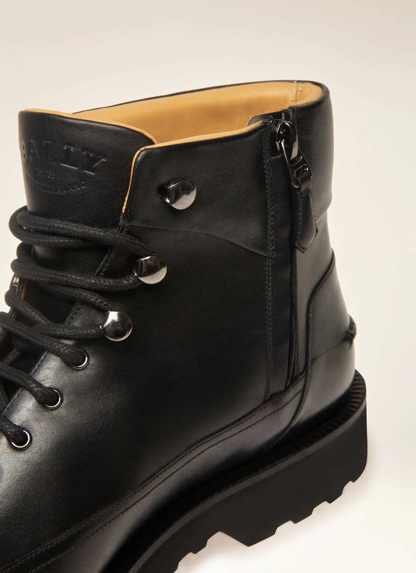 BALLY NOTTINGHAM Leather Boots In Black