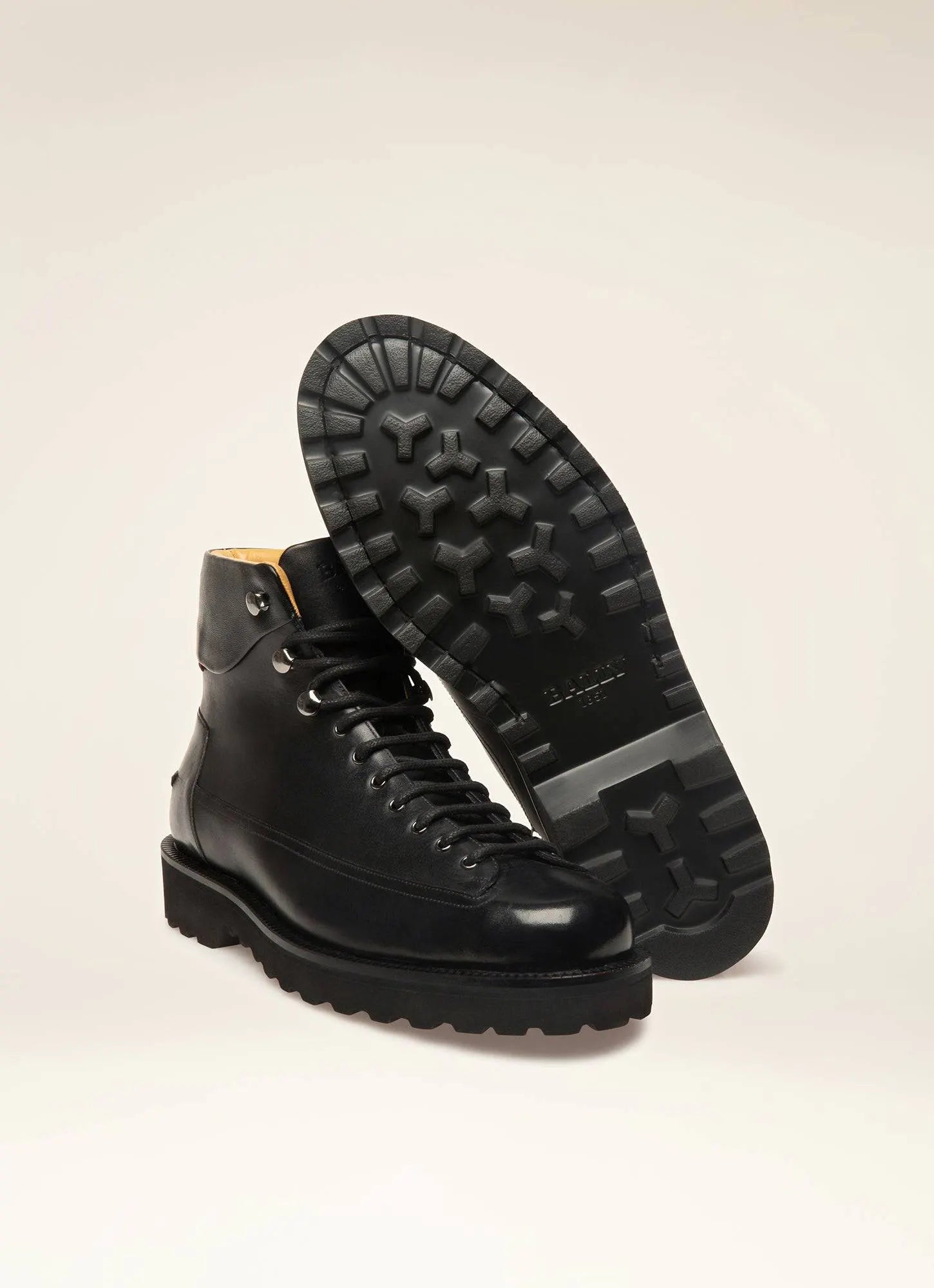 BALLY NOTTINGHAM Leather Boots In Black