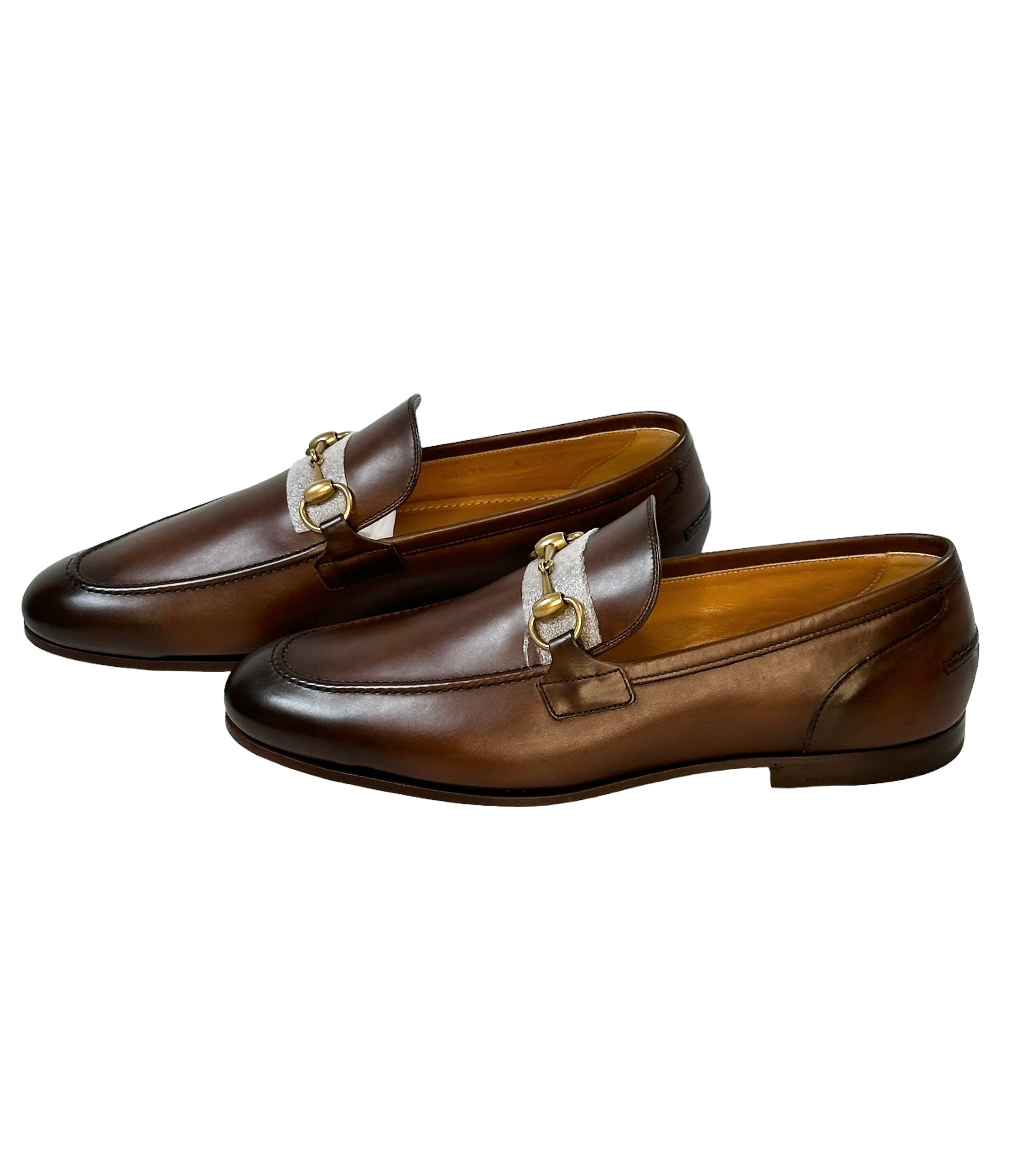 GUCCI Betis Glamour Leather Loafer / Brown / men's