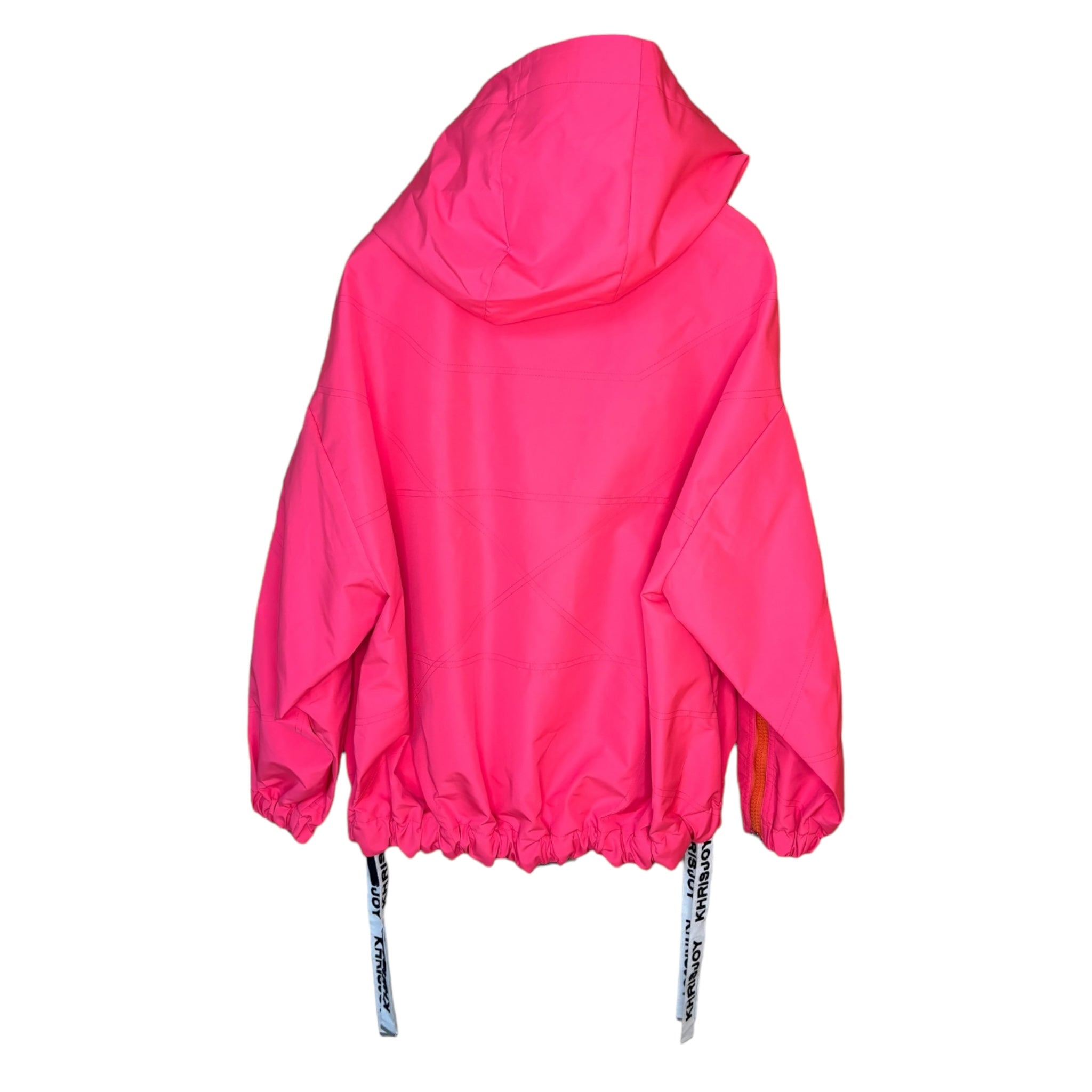 Khrisjoy Nylon large windproof jacket with straps and hood