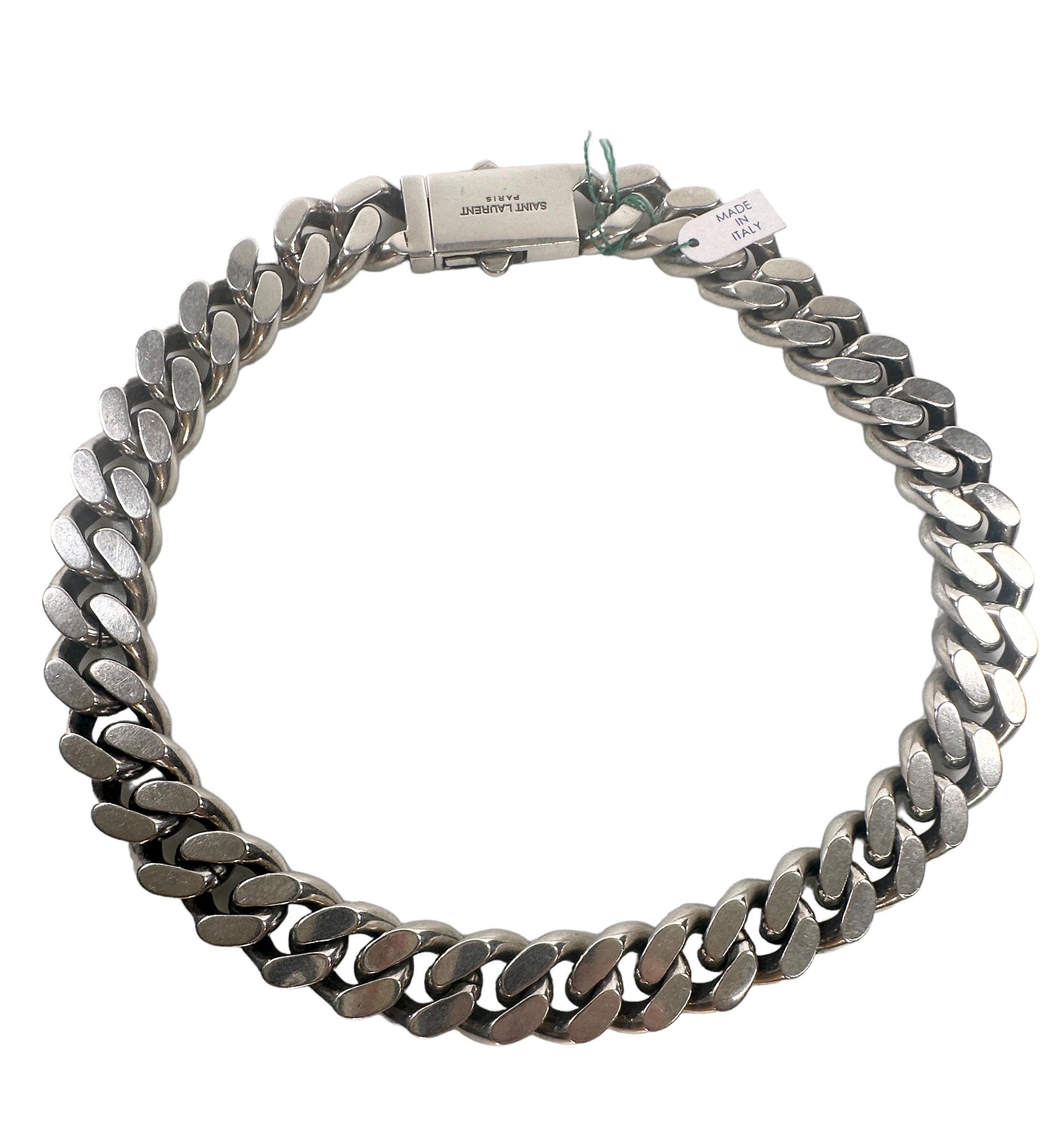 SAINT LAURENT Metal Curb Chain Necklace