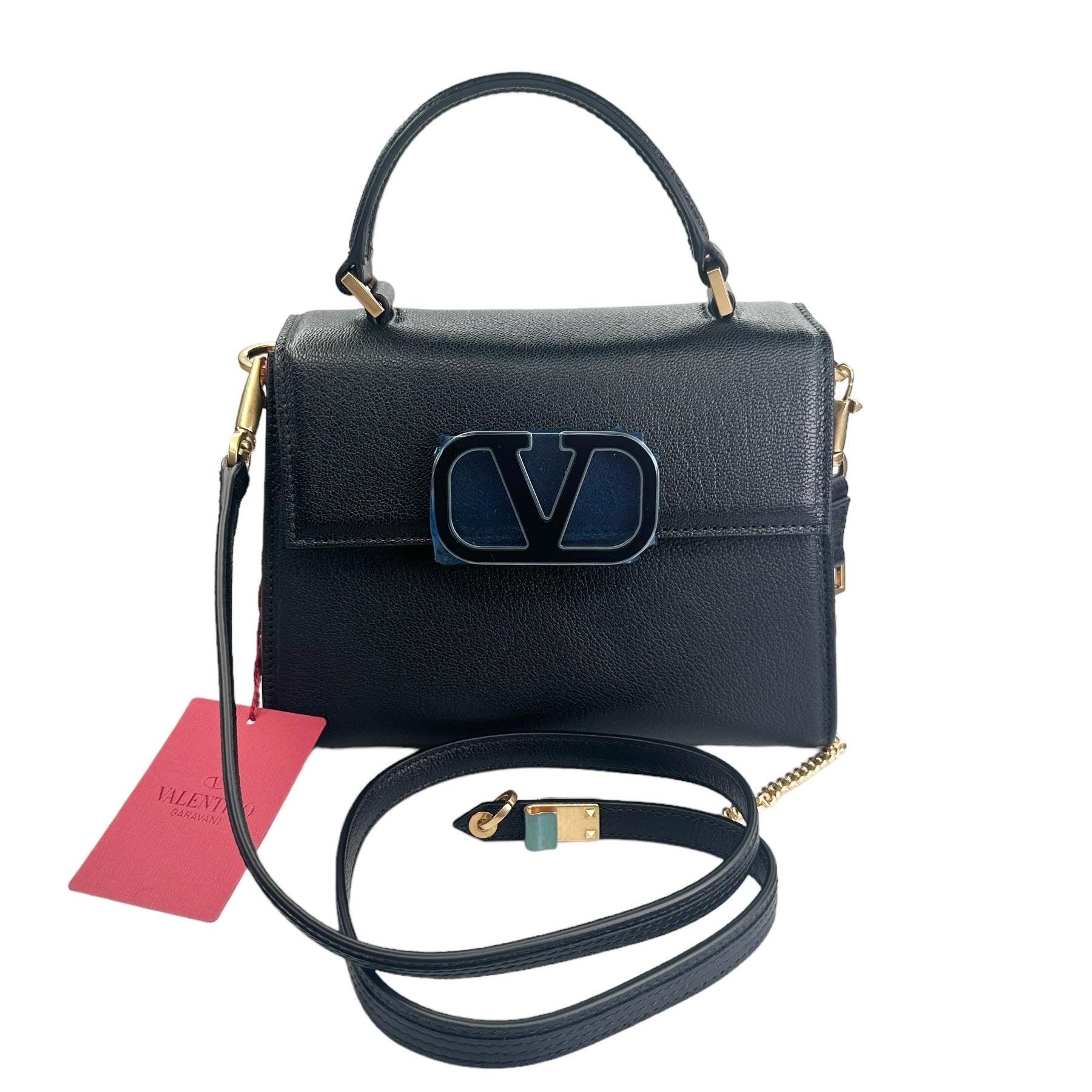 VALENTINO GARAVANI Top Handle Vlogo Handbag/ Black