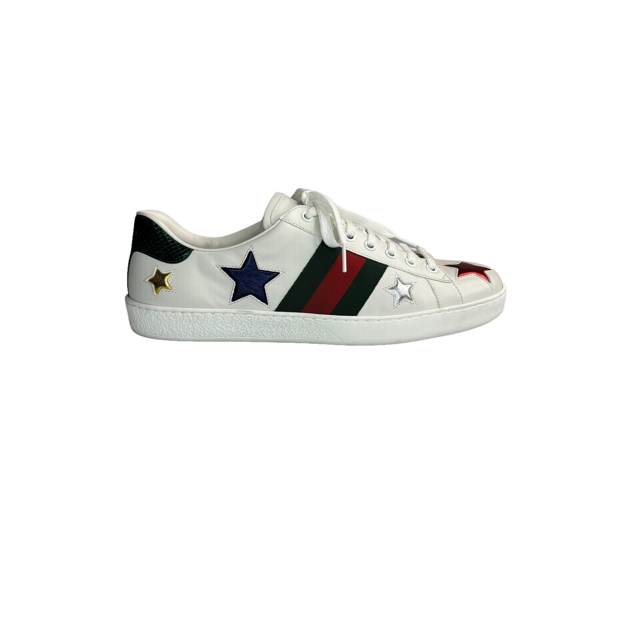 GUCCI White Ace Low-top Leather Trainers