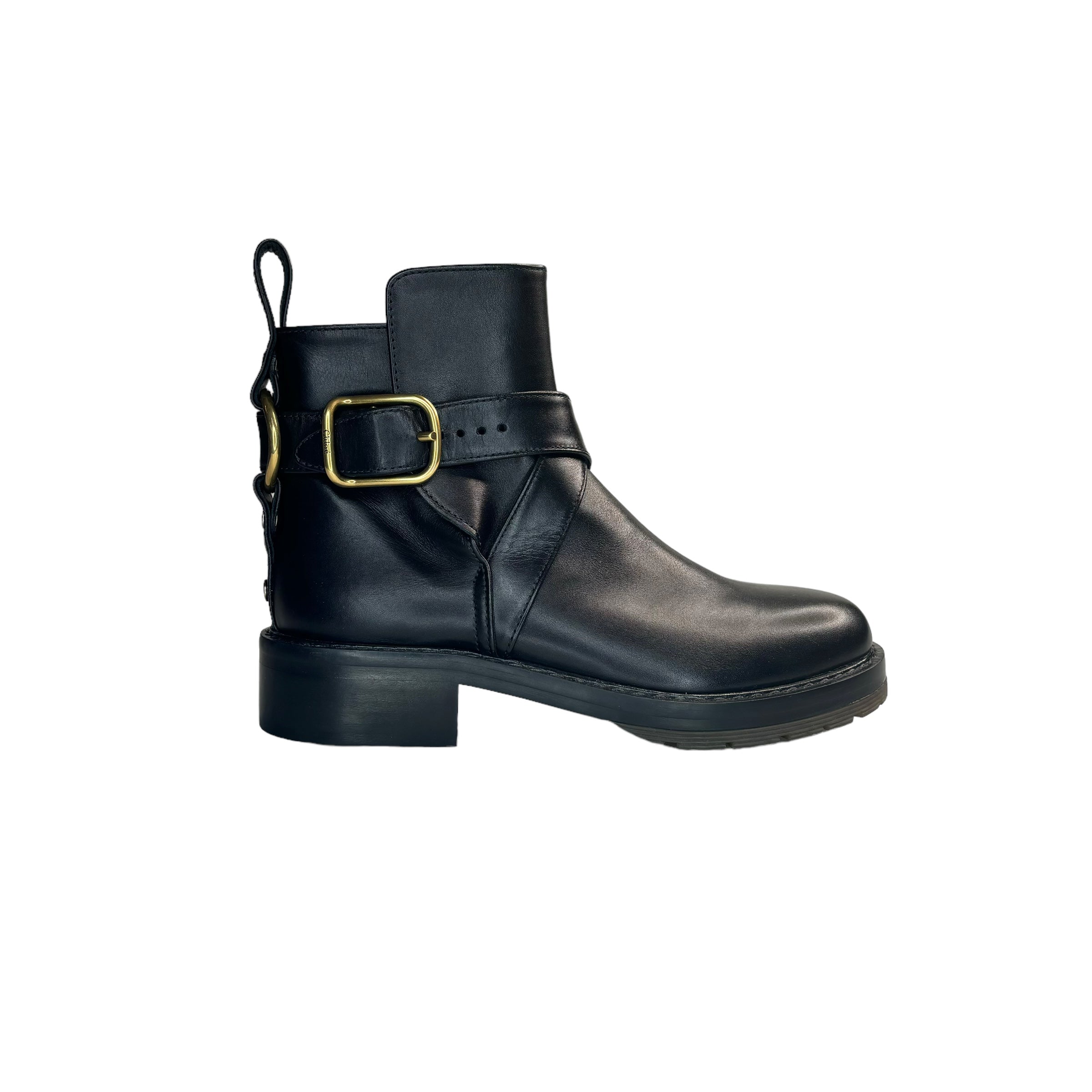 CHLOE Leather Ankle Boots / Black