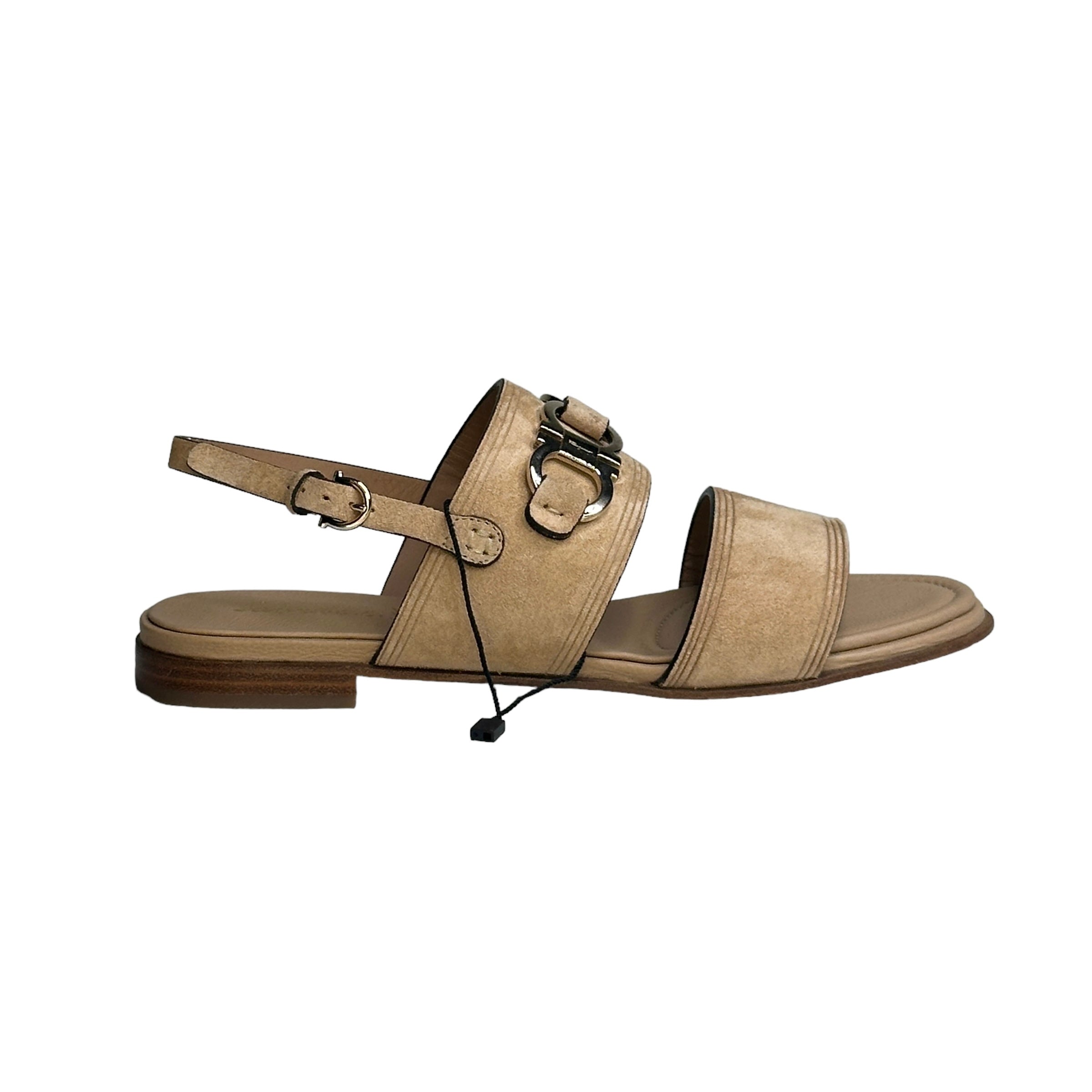 FERRAGAMO Double-strap Slingback Sandals