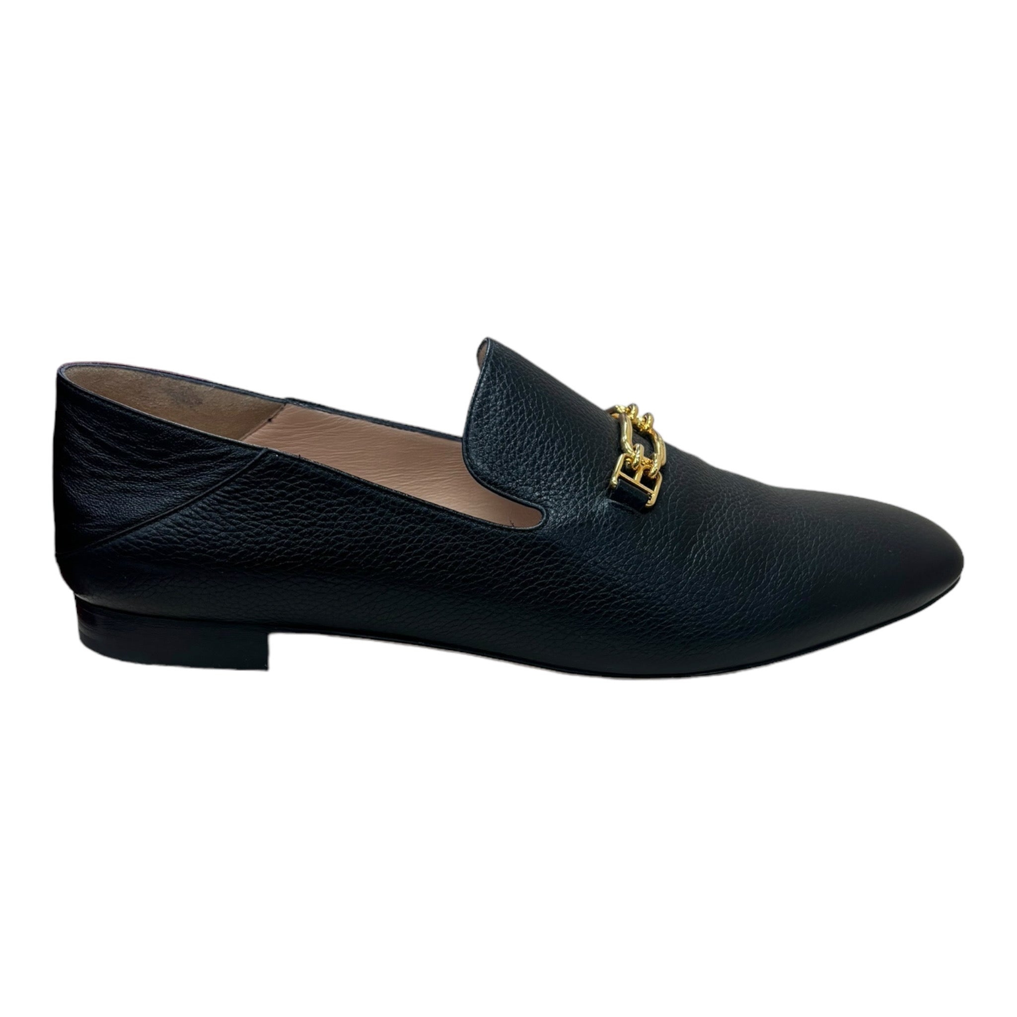 BALLY DARCIE FLAT BLACK GRAINED WOMENS SHOES