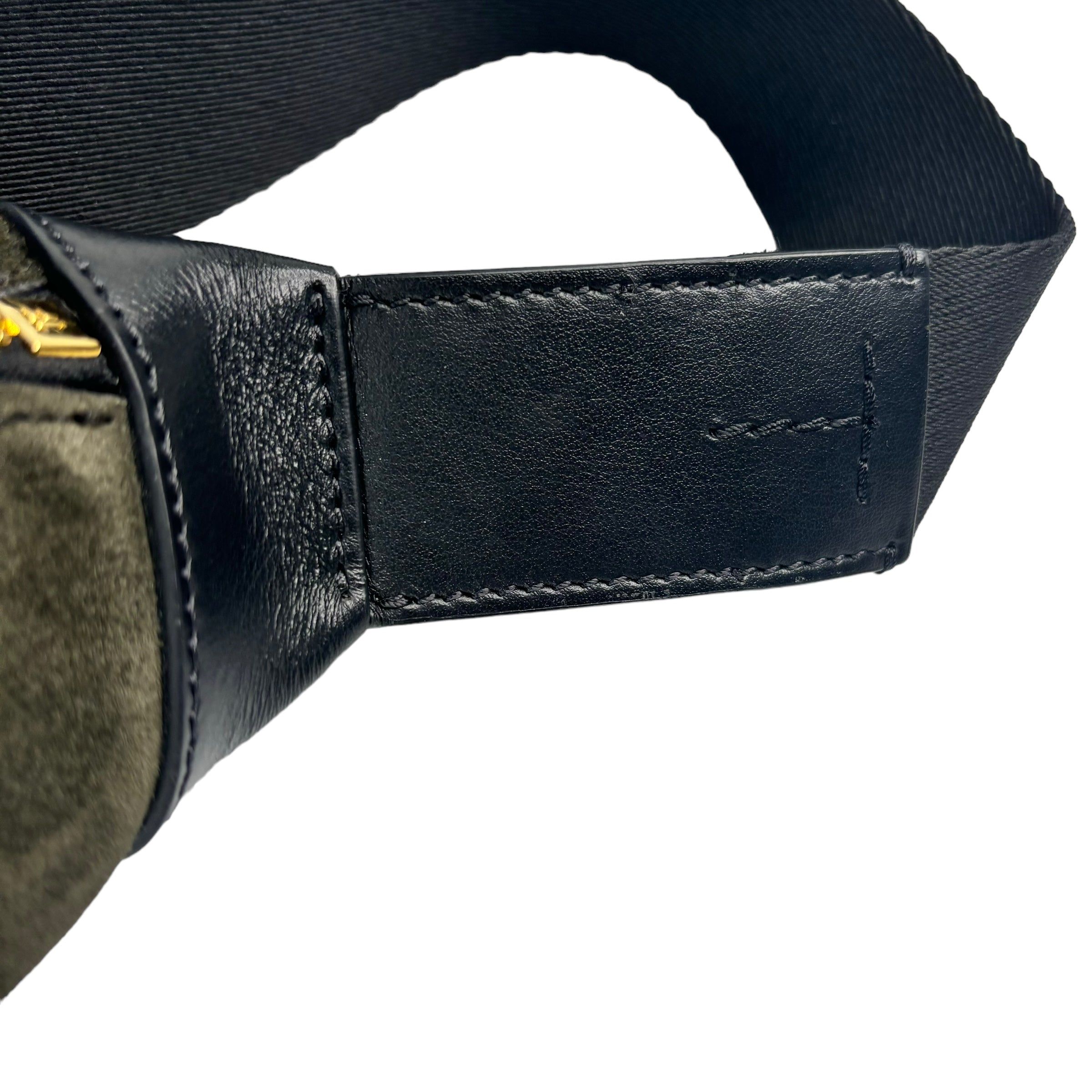 TOMFORD Suede Leather Buckle Belt Bag / Green