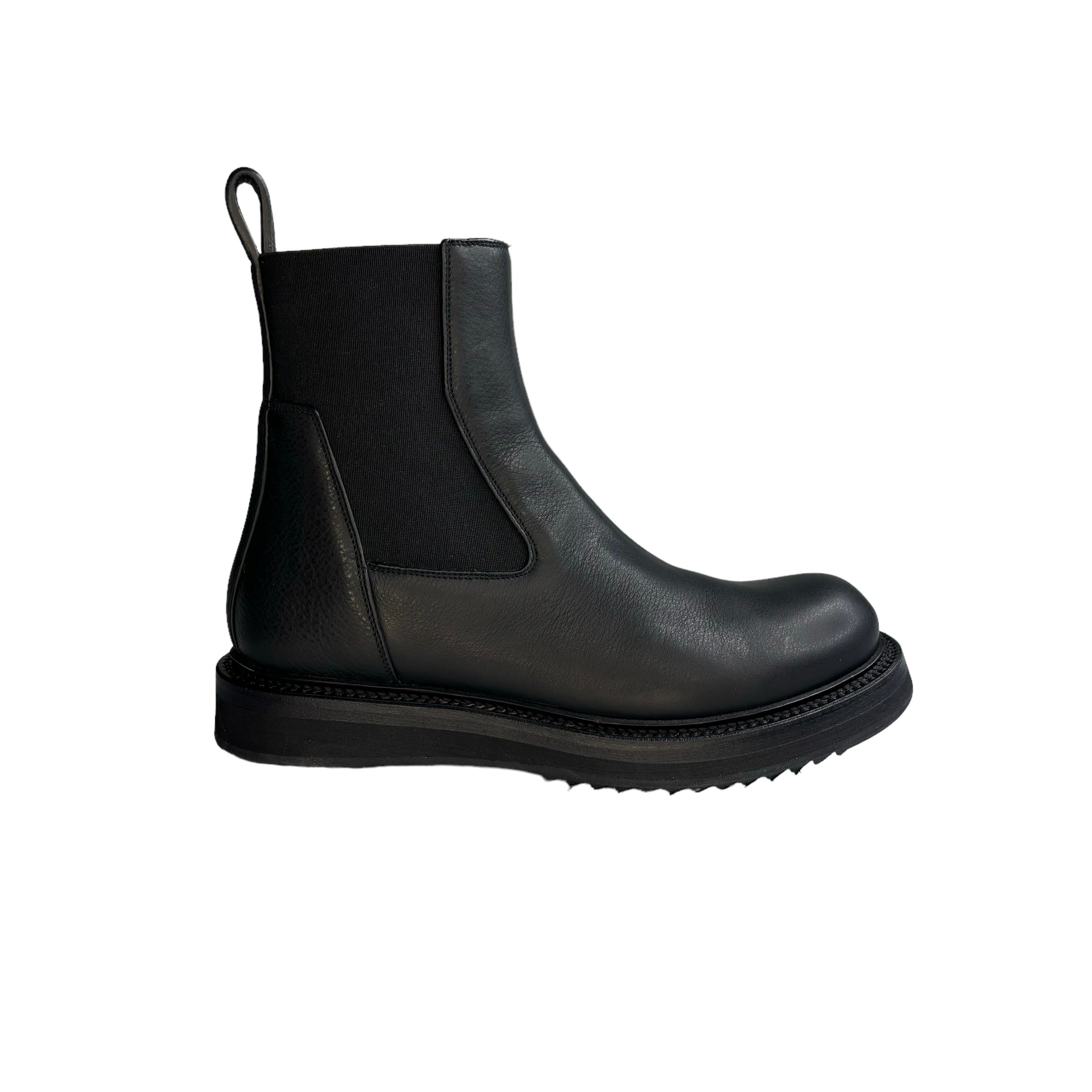 RICK OWENS Creeper Black Leather Boots