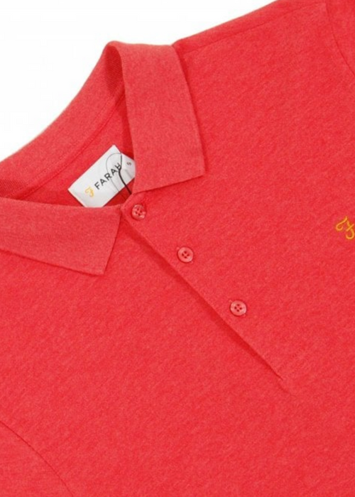 Farah Blaney Polo Red Coat Marl
