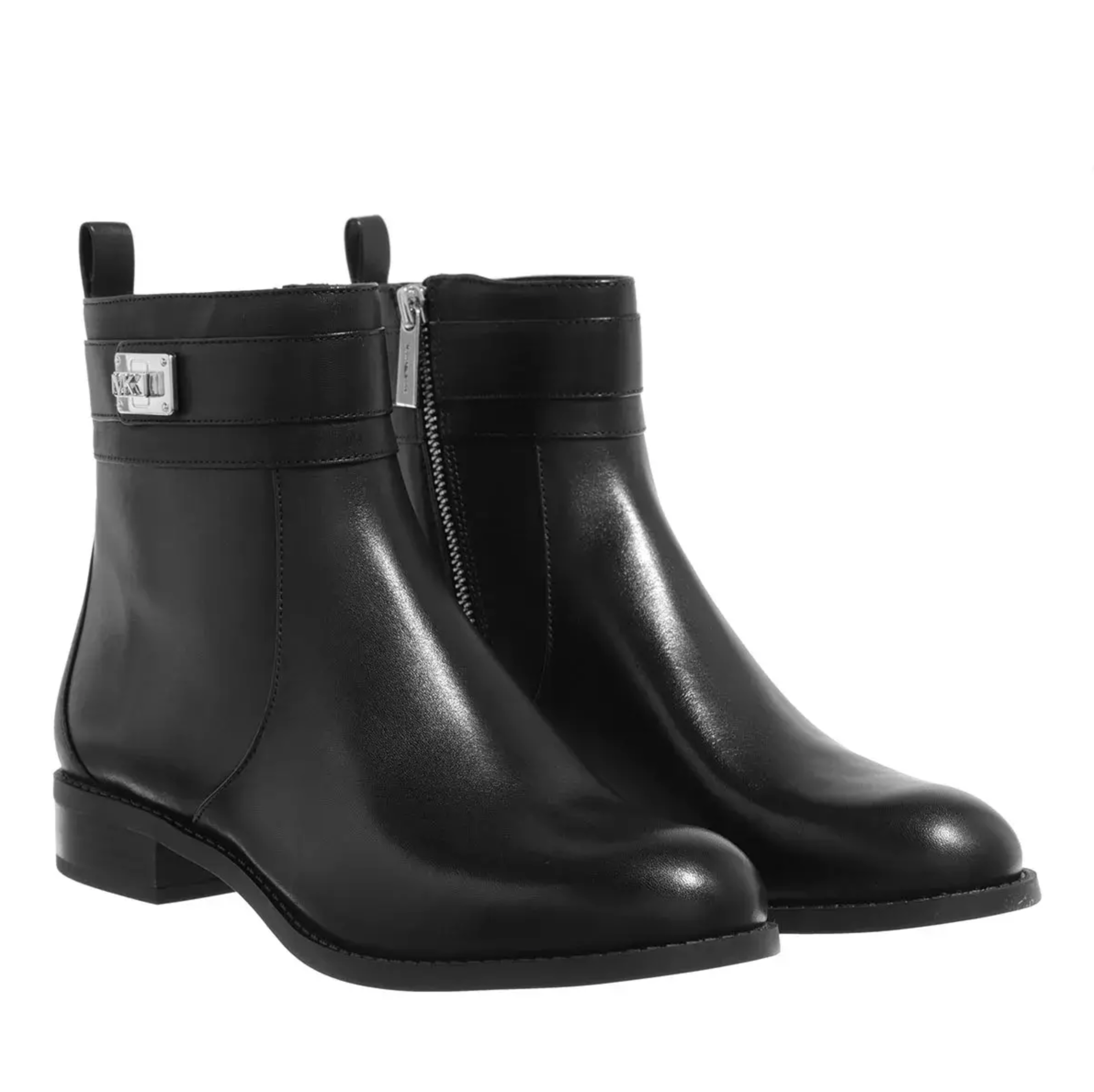MICHAEL KORS Padma Strap Flat Bootie Black