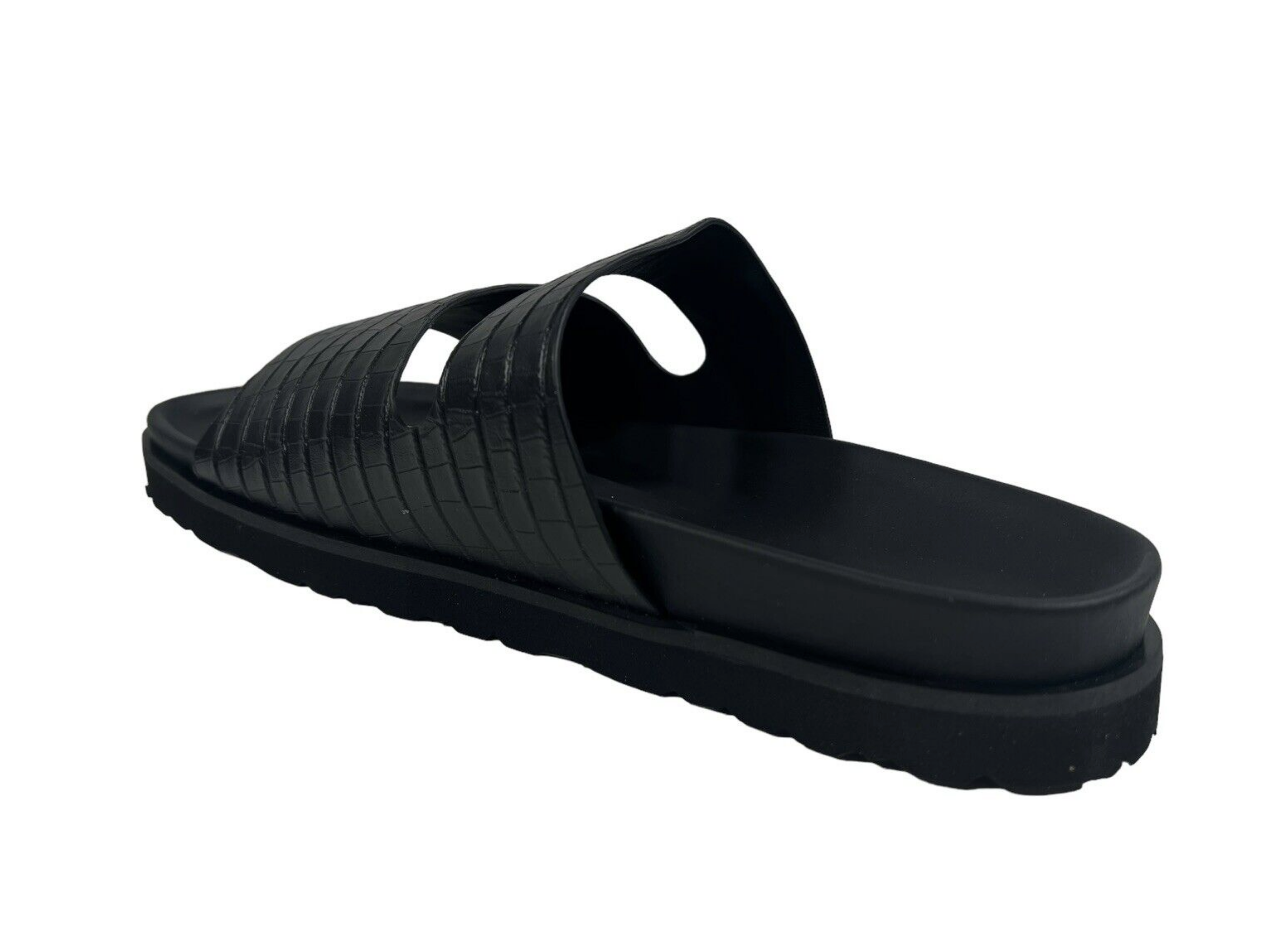 Bally Syxten Black calf Embossed Sandals