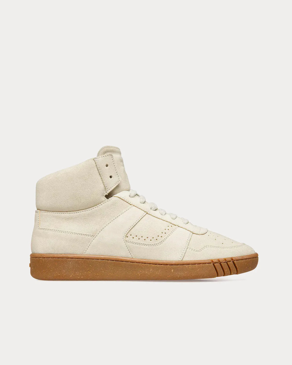 BALLY WIGGLES W DUSTY WHITE 50 CALF SUEDE WOMENS TRAINERS