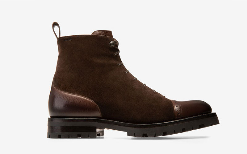 Bally Gerome Mid Brown Calf Grained Ankle Boots