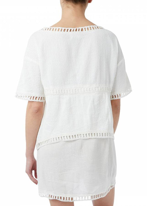 HUSH Ecru Evelyn Dress, WHITE