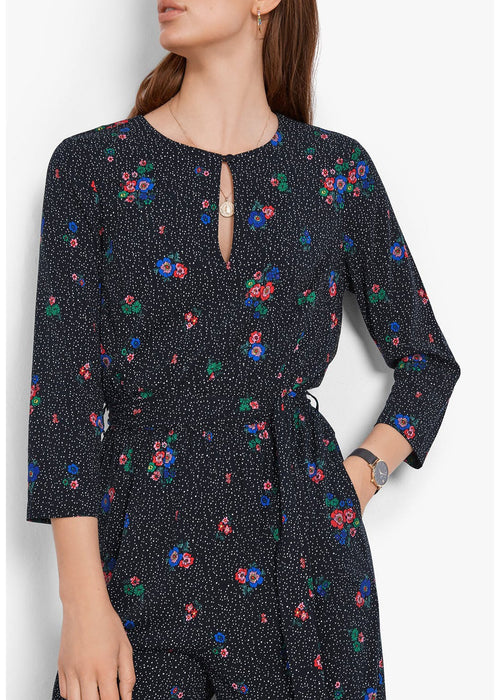 HUSH Tie Waist Jumpsuit Floral Dot/ Tiny Floral