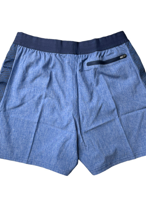 Nike Men's Heather Logo Taper Race Volley Swim Trunk