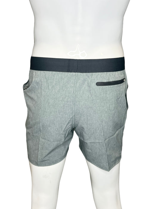 Nike Men's Heather Logo Taper Race Volley Swim Trunk